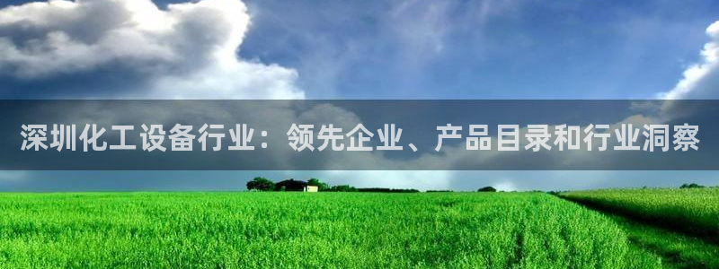 新城平台注册资金多少亿：深圳化工设备行业：领先企业